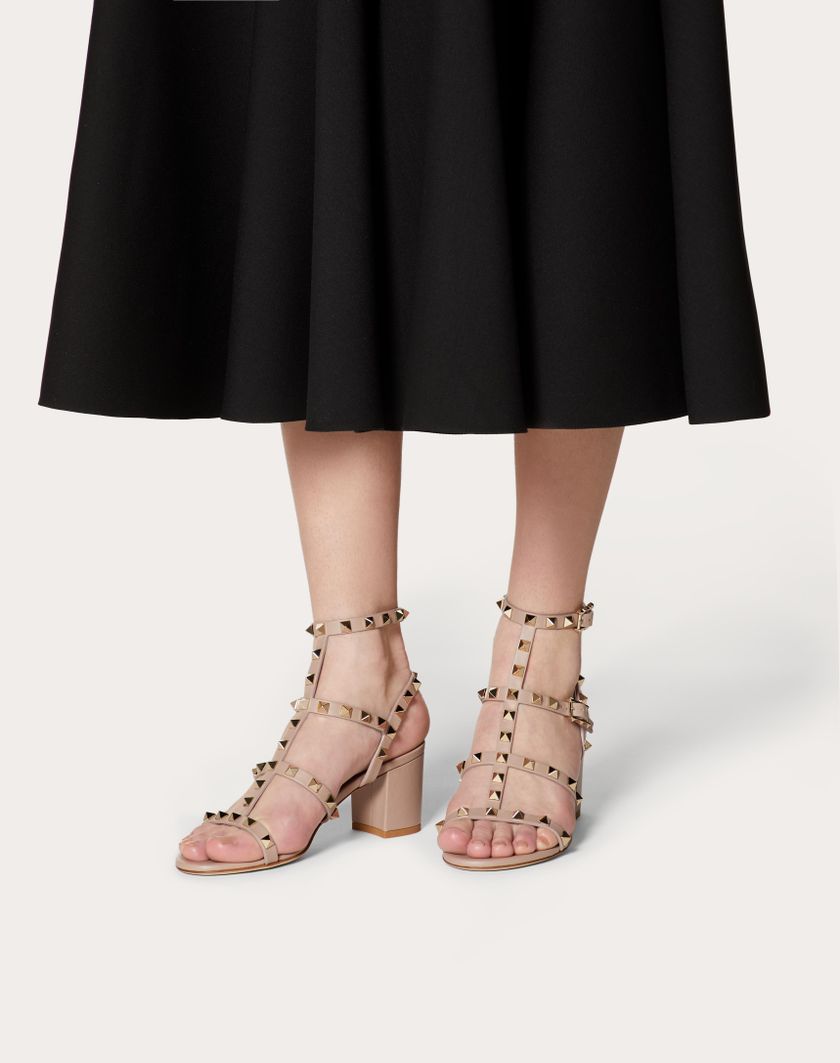 ROCKSTUD CALFSKIN ANKLE STRAP SANDAL 60 MM - Image 6